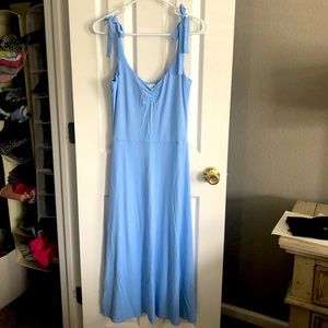 Light blue flowy summer dress